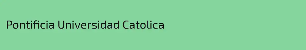 Pontificia Universidad Catolica